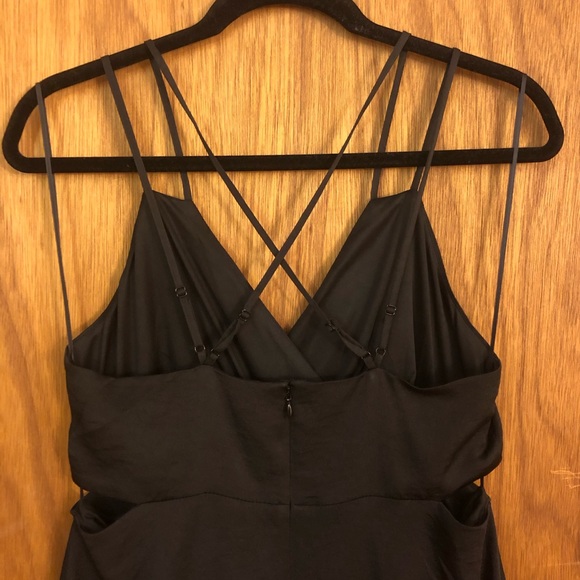 Express Black Stappy Dress with Cut Outs, Size M - Picture 2 of 4